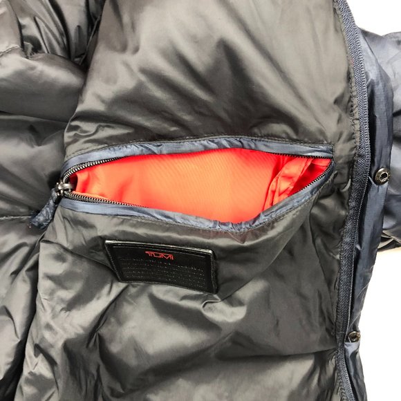 SOLD - Tumi Navy Blue Packable Down Puffer Jacket - Picture 8 of 17